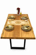 Mesa de Madeira Nobre Pequiá – Prancha Única 150x85cm | Ideal para Sacadas e Ambientes Compactos
